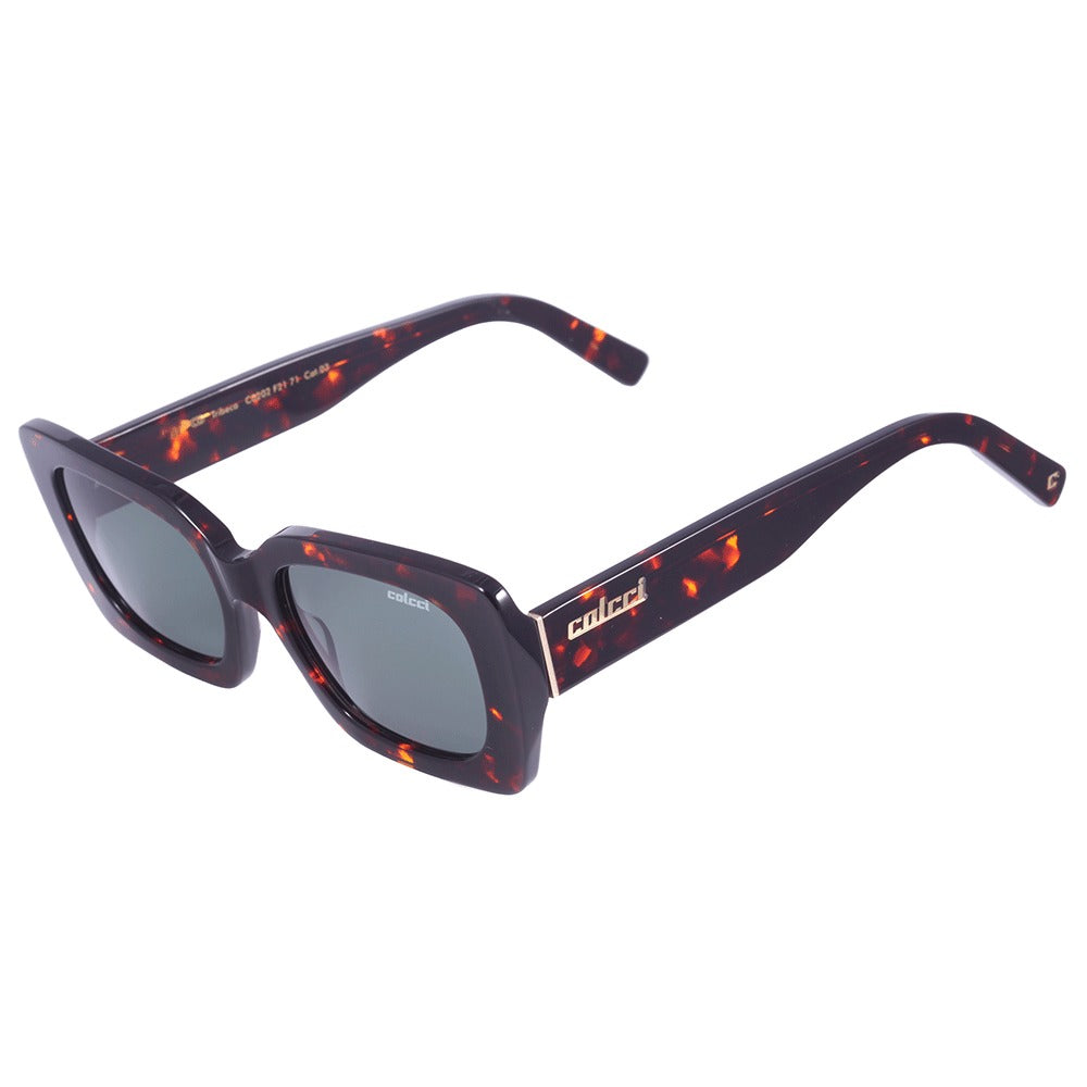 Colcci Camila Queiroz Tribeca Marrom Mesclado/ Verde G15 - Lente 5,0 cm - Sol