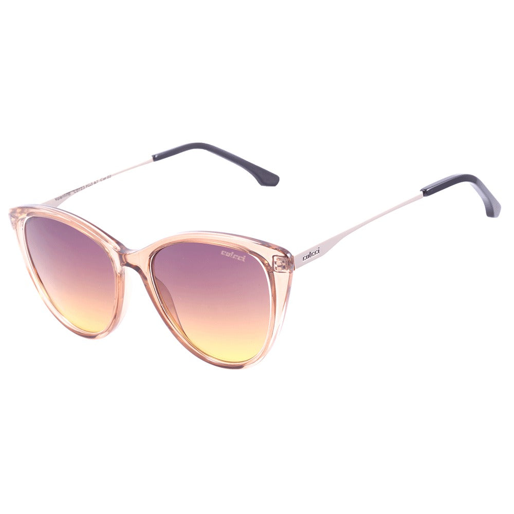 Colcci Valentina Marrom Translúcido Brilho/ Marrom Degradê - 52 mm - Sol