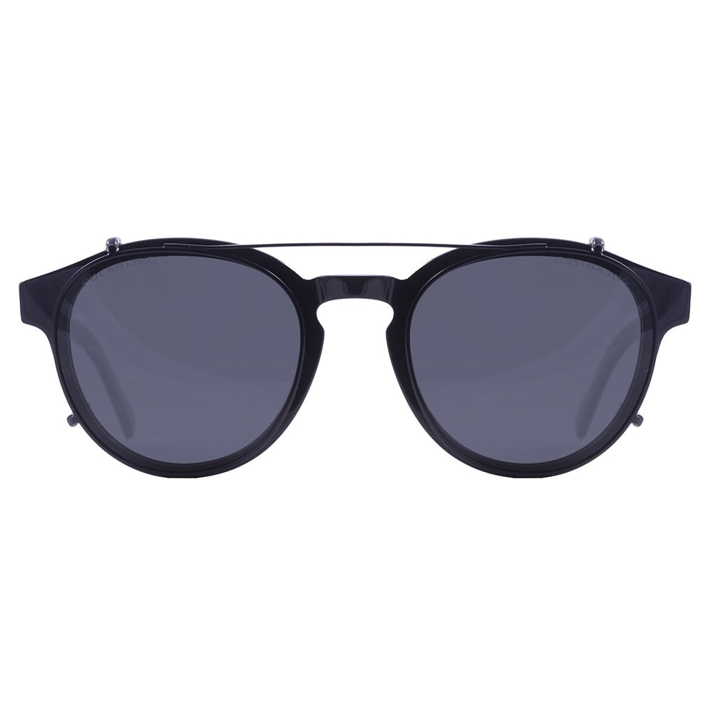 Evoke Clip-on Retrô A01 Black Shine/ Black - 51 mm