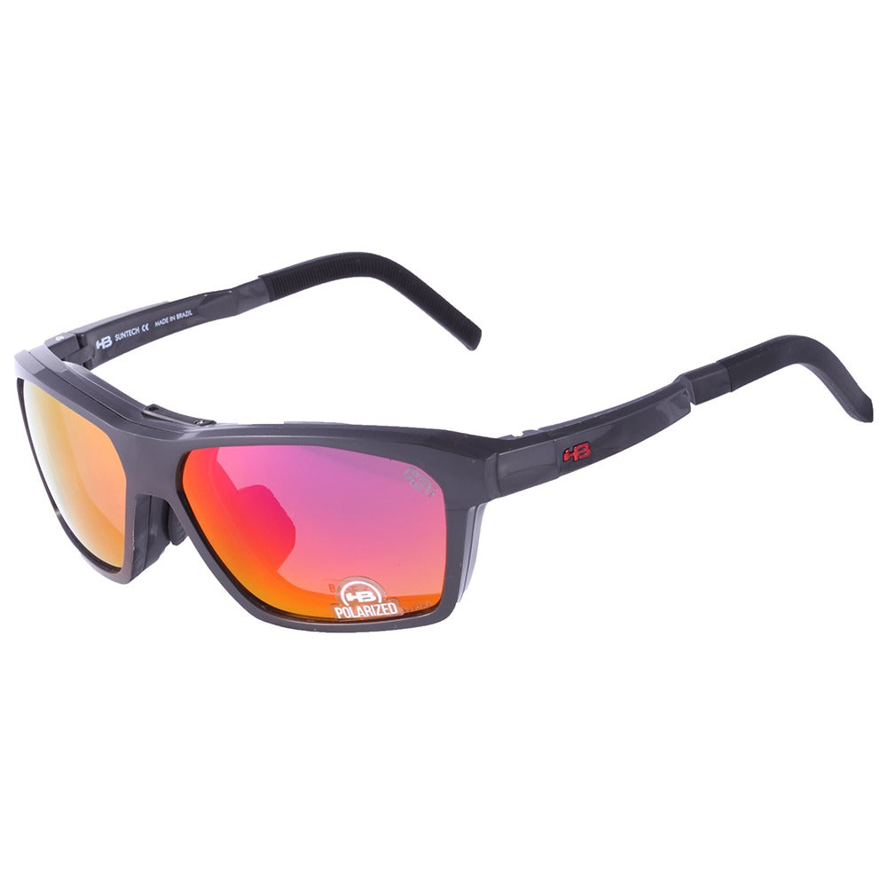 HB Presto Clip On Graphene/ Red Orange Chrome - Lente 5,5 cm - Grau