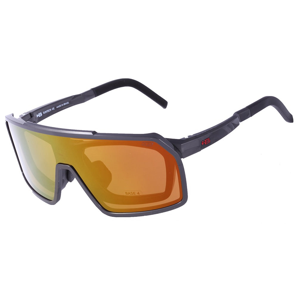 HB Presto Clip On Graphene/ Red Orange Chrome - Lente 5,5 cm - Grau