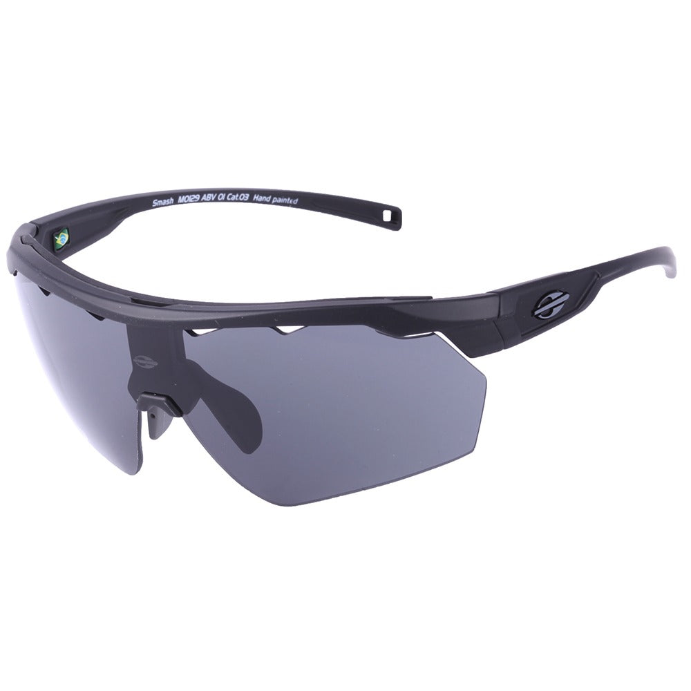 Óculos para Beach Tenis Mormaii Smash Preto Fosco/ Preto - 150 mm