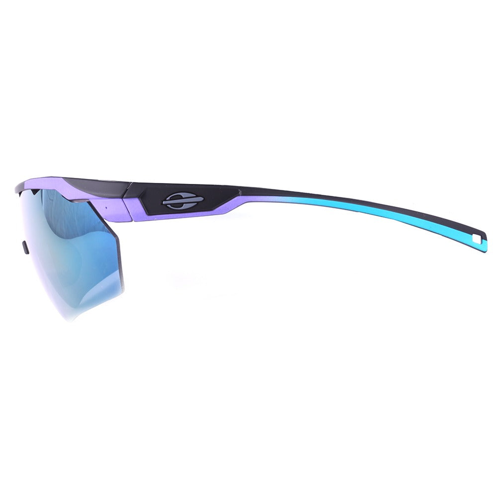 Óculos para Beach Tenis Mormaii Smash Roxo e Preto Fosco/ Amarelo Espelhado - 150 mm