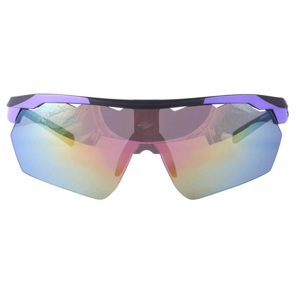 Óculos para Beach Tenis Mormaii Smash Roxo e Preto Fosco/ Amarelo Espelhado - 150 mm