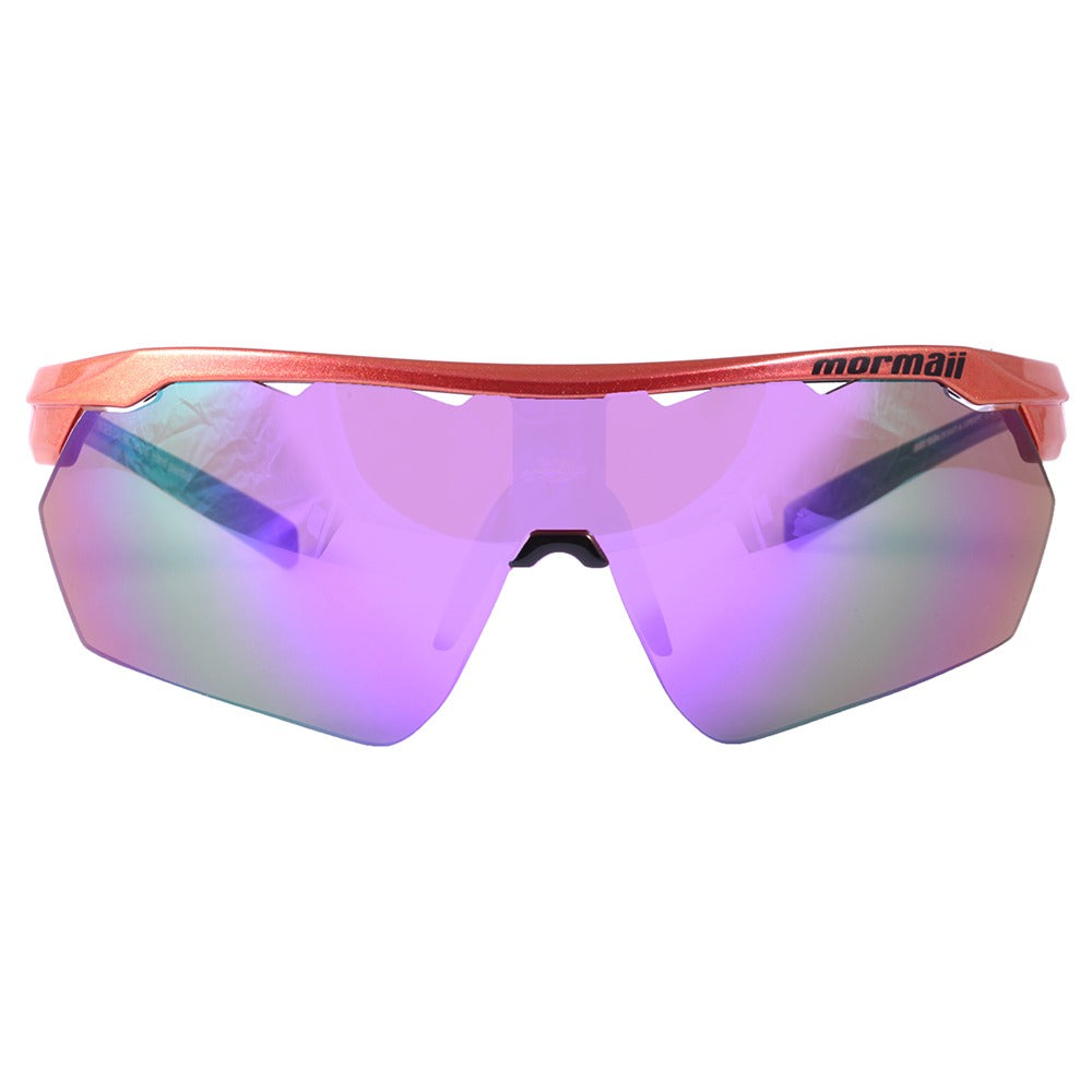 Óculos para Beach Tenis Mormaii Smash Marrom e Vinho Brilho/ Roxo Espelhado - Lente 15,0 cm