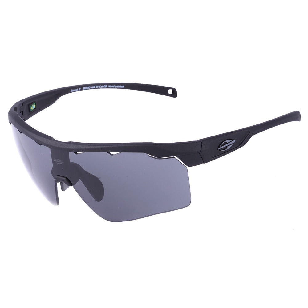 Óculos para Beach Tenis Mormaii Clip On Smash 2 Preto Fosco/ Preto/ Amarelo - 150 mm - Sol