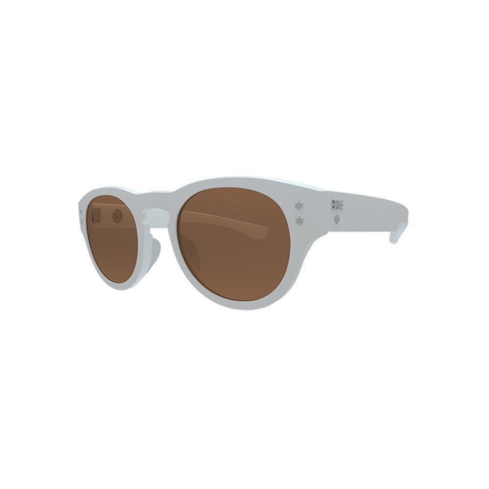 HB Mavericks Matte P. White/ Brown