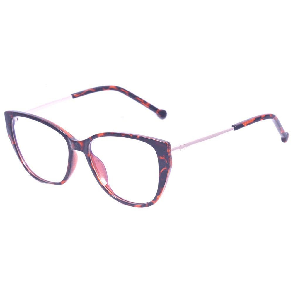 WEE Lea W0234 Clip On Marrom Mesclado Brilho/ Marrom Degradê - Lente 5,4 cm