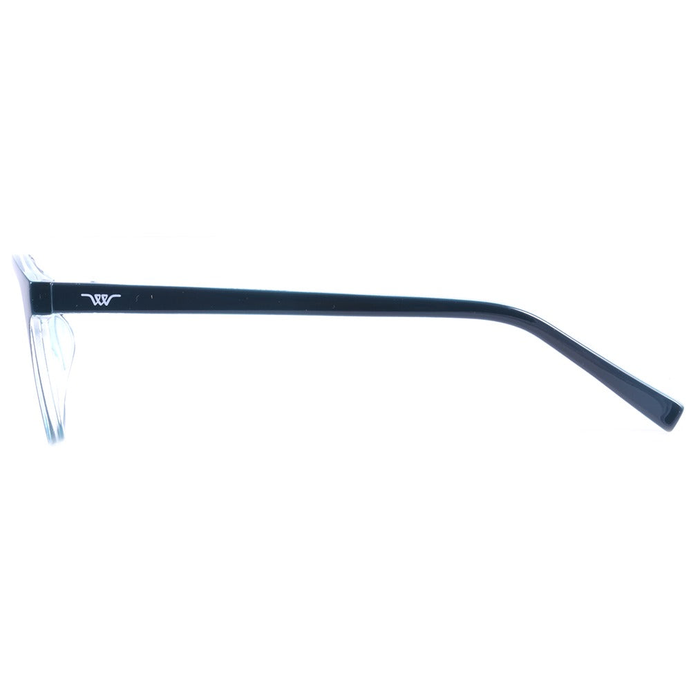 Wee W0148 D01 Verde e Transparente Brilho - Lente 5,5 cm  - Grau