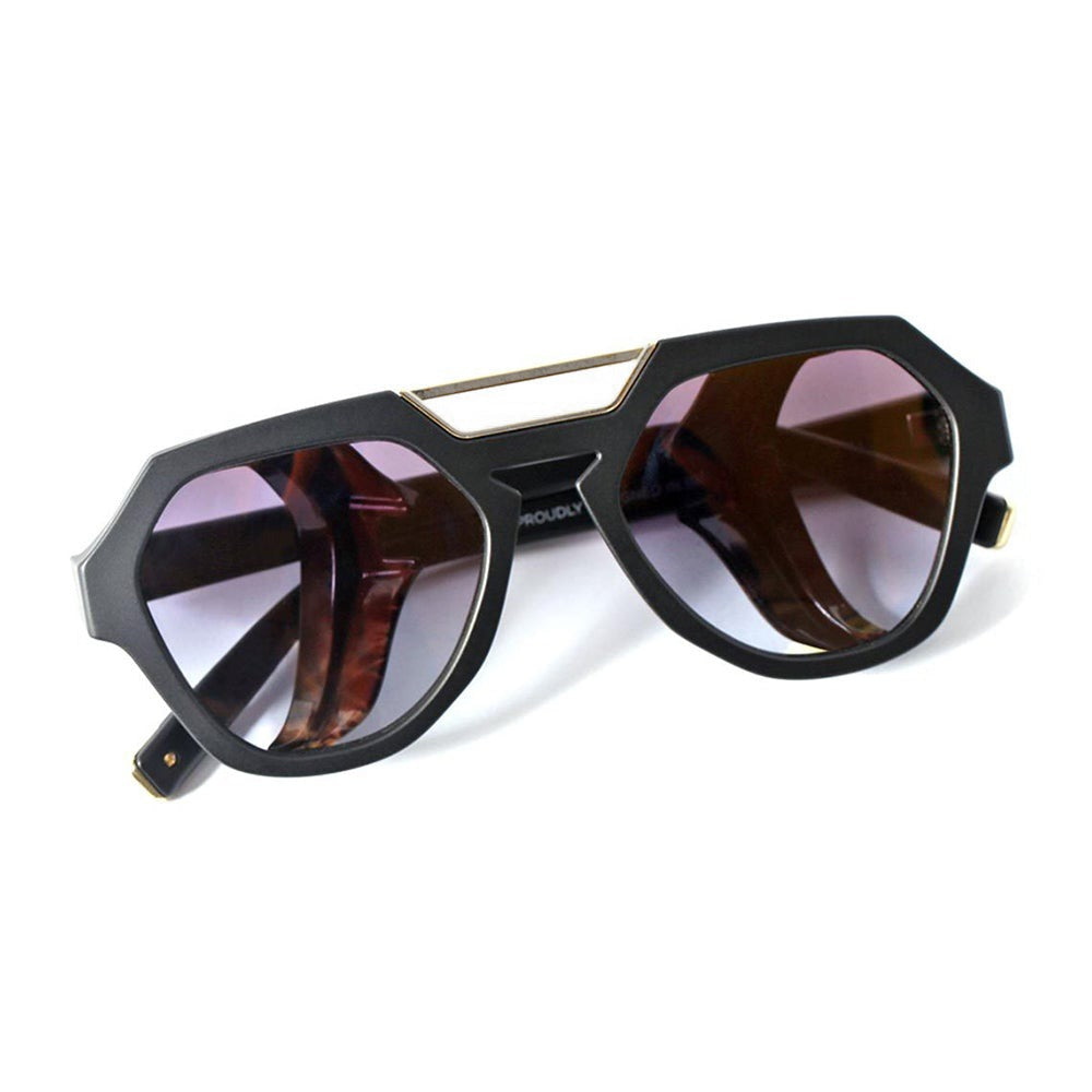 Evoke Avalanche WD01 Black Matte Gun Radical / Brown Gradient - Lente 14,6 cm - Sol