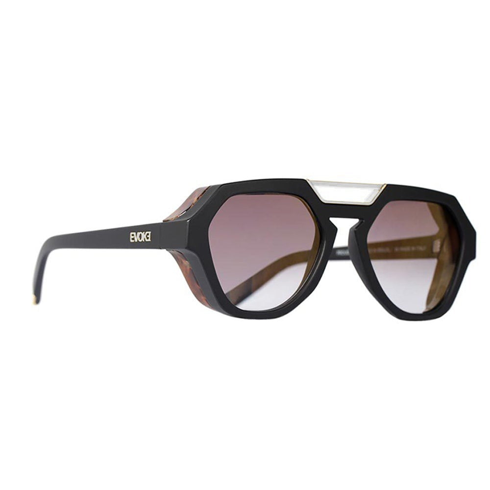 Evoke Avalanche WD01 Black Matte Gun Radical / Brown Gradient - Lente 14,6 cm - Sol