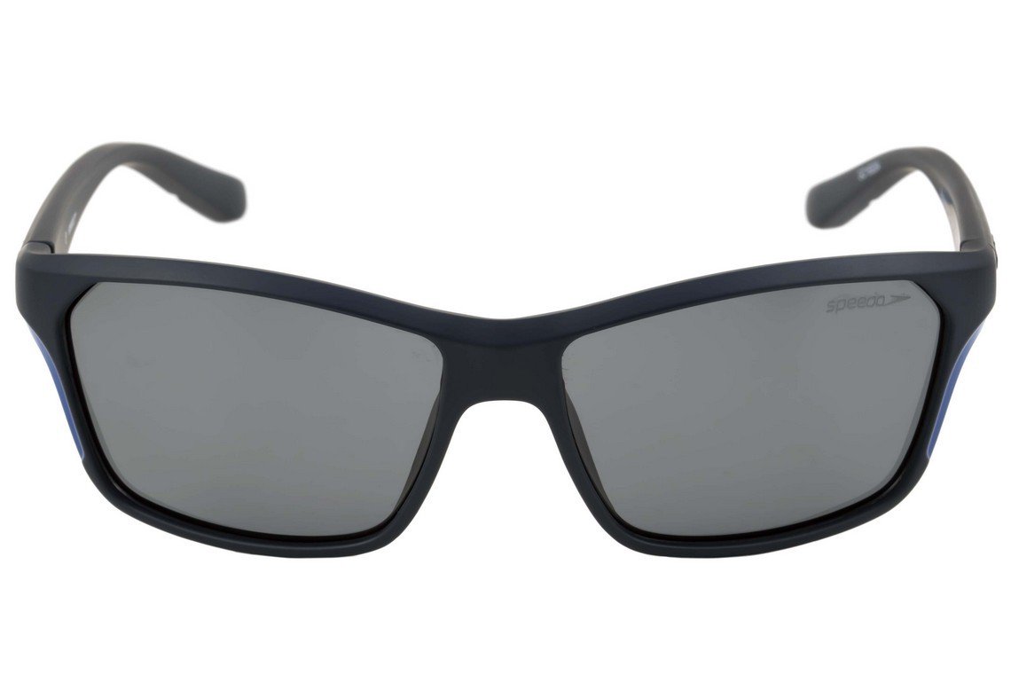 Óculos de Sol Speedo Acquaride D01 Cinza E Azul Fosco/ Preto Polarizado - 58 mm