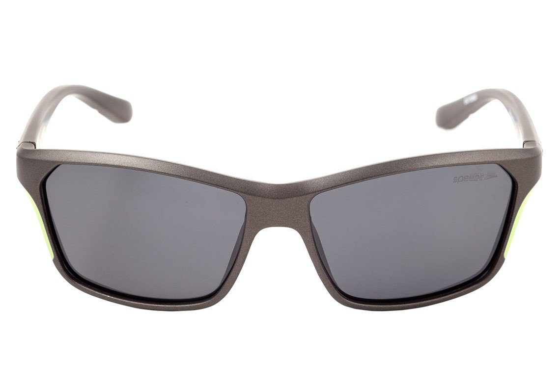 Óculos de Sol Speedo Acquaride D02 Cinza e Verde Fosco / Preto Polarizado - 58 mm