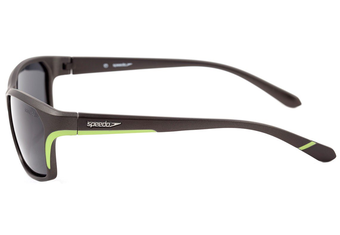 Óculos de Sol Speedo Acquaride D02 Cinza e Verde Fosco / Preto Polarizado - 58 mm