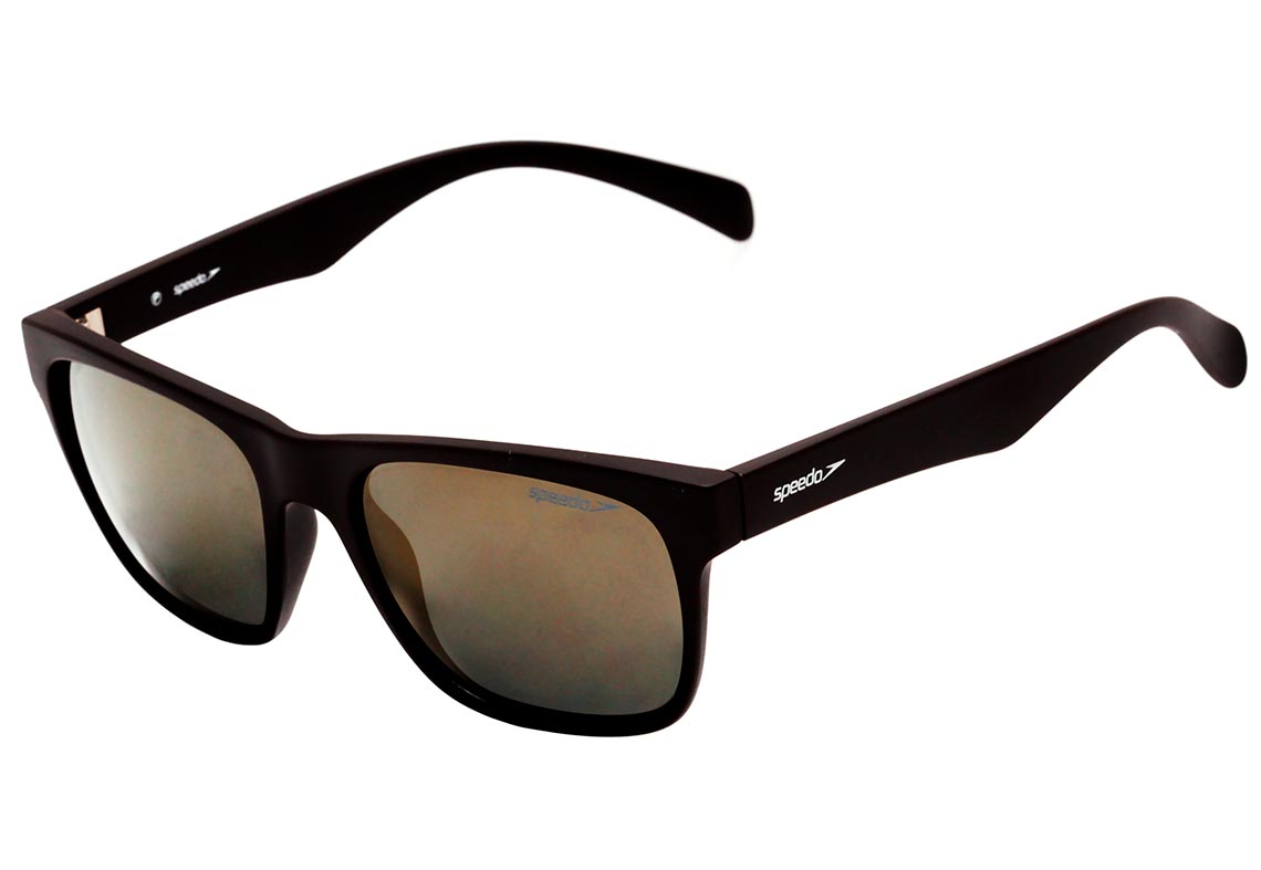 Óculos de Sol Speedo Adagio H01 Marrom Fosco/ Dourado Espelhado Polarizado 55 mm