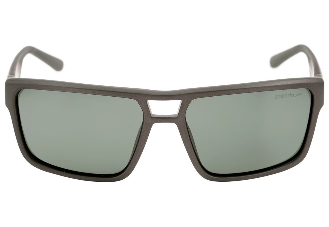 Speedo Bumper D01 Cinza Fosco/ Verde Polarizado - 59 mm