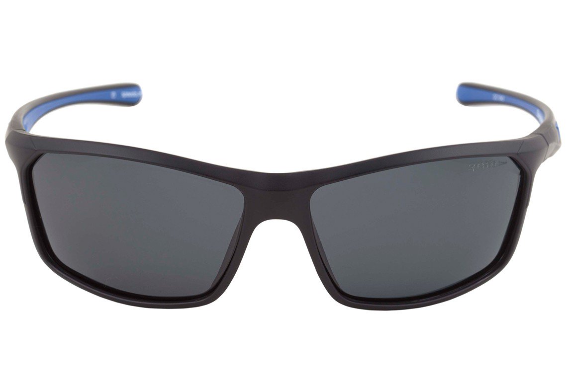 Speedo Bungee Jump A02 Preto e Azul Fosco / Preto Polarizado - Lente 6,4 cm - Sol