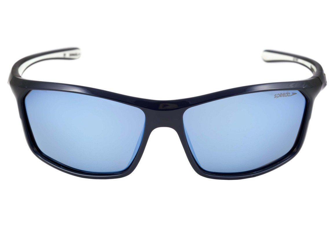 Óculos de Sol Speedo Bungee Jump D03 Azul Brilho/ Azul Espelhado Polarizado - 64 mm