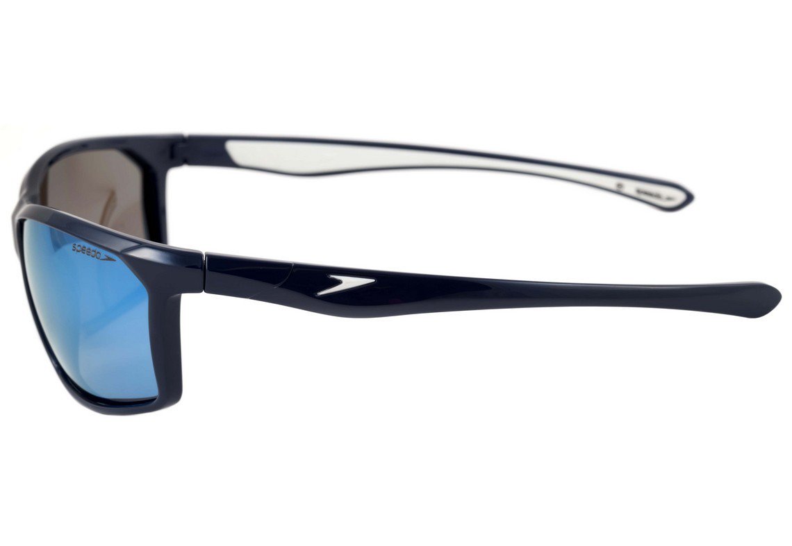 Óculos de Sol Speedo Bungee Jump D03 Azul Brilho/ Azul Espelhado Polarizado - 64 mm