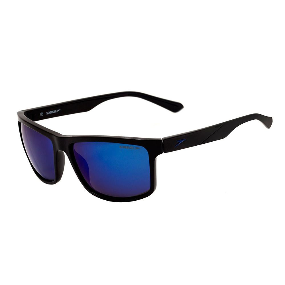 Speedo Camaguey A03 Preto Brilho / Azul Espelhado - Lente 6,1 cm - Sol