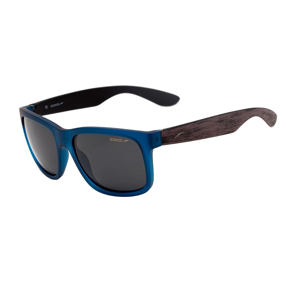 Óculos de Sol Speedo Flamenc T02 Azul Translúcido E Marrom Fosco/ Preto Polarizado - 58 mm