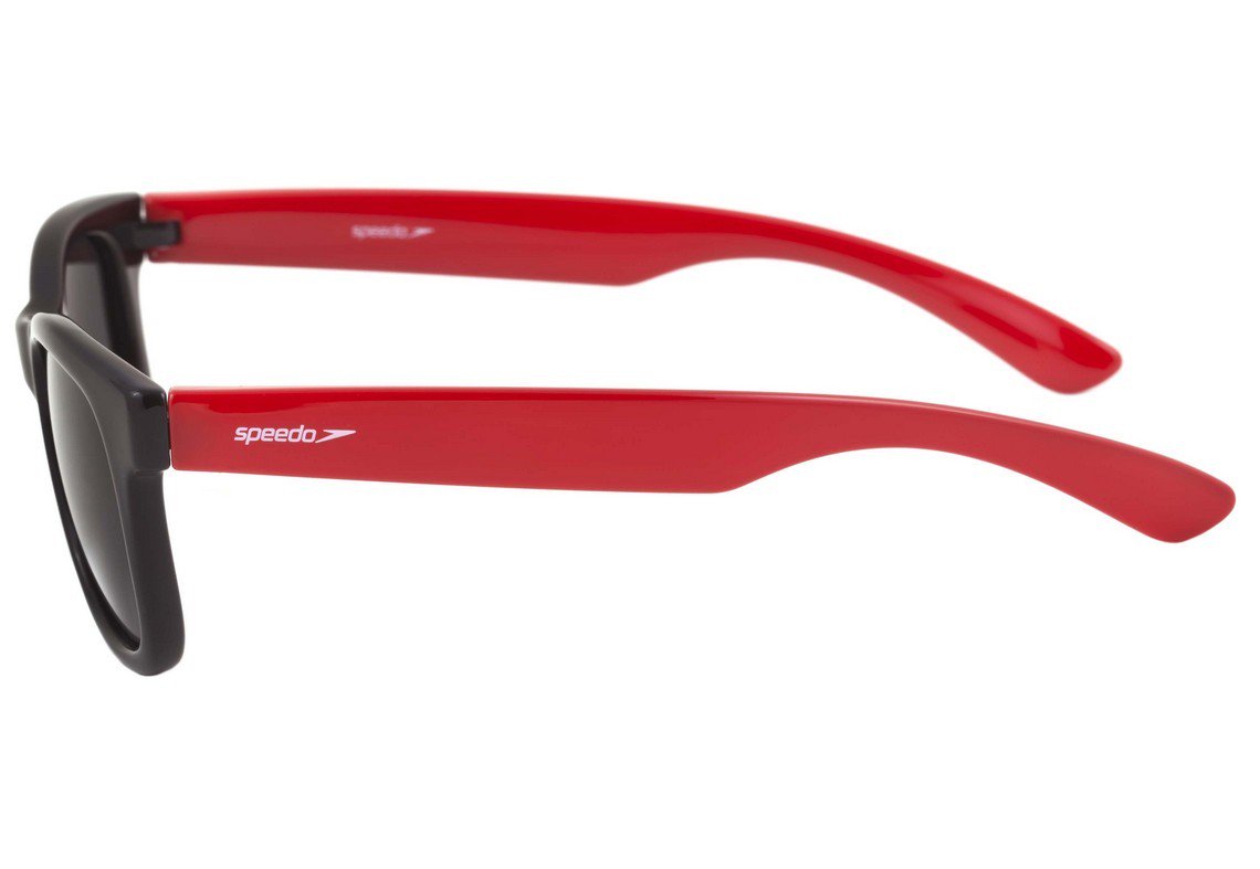 Óculos de Sol Speedo Flip Infantil A01 Preto E Vermelho Brilho/ Preto Polarizado - 45 mm