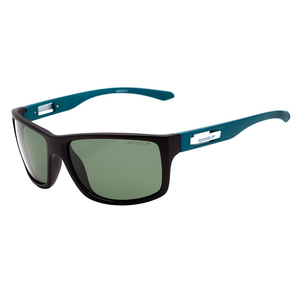 Óculos de Sol Speedo Hockey 2 A02 Preto Fosco / Verde Polarizado - Lente 5,7 cm