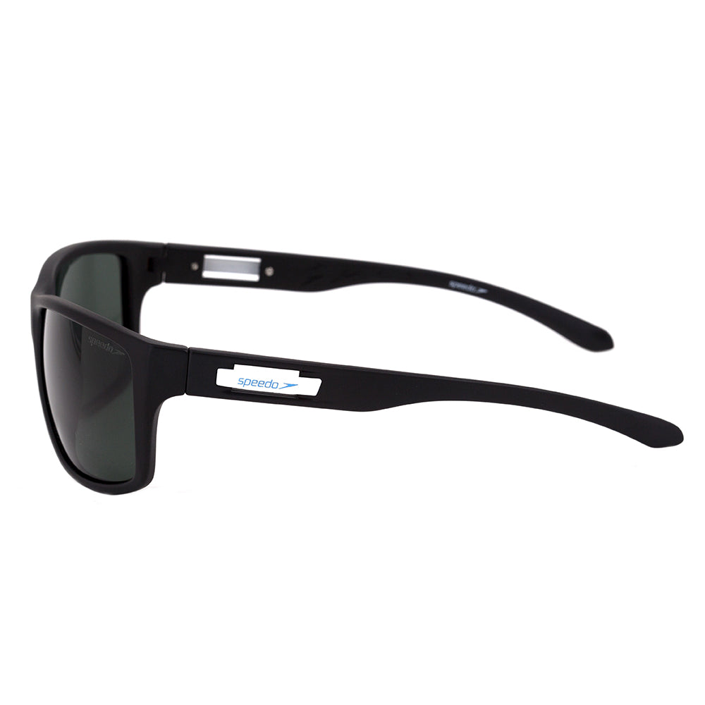 Óculos de Sol Speedo Hockey 2 A02 Preto Fosco / Verde Polarizado - Lente 5,7 cm