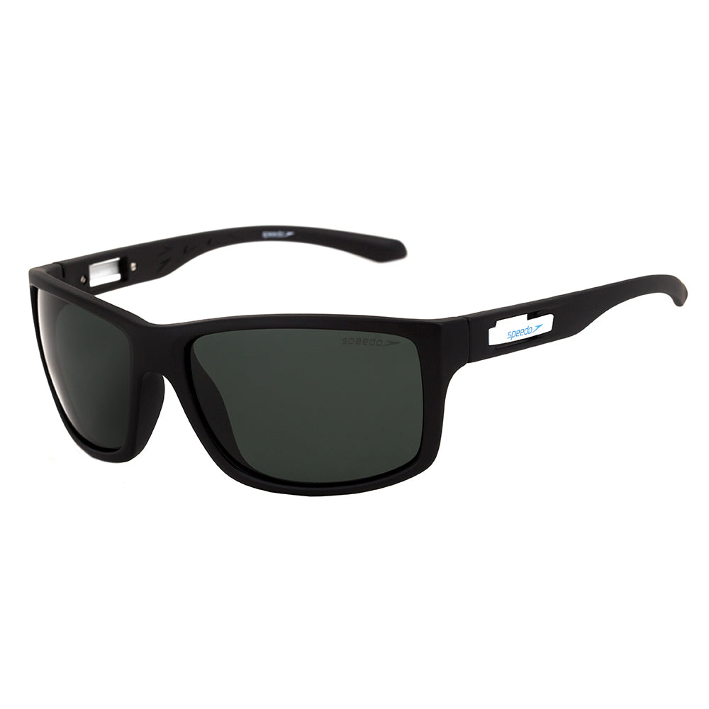 Óculos de Sol Speedo Hockey 2 A02 Preto Fosco / Verde Polarizado - Lente 5,7 cm