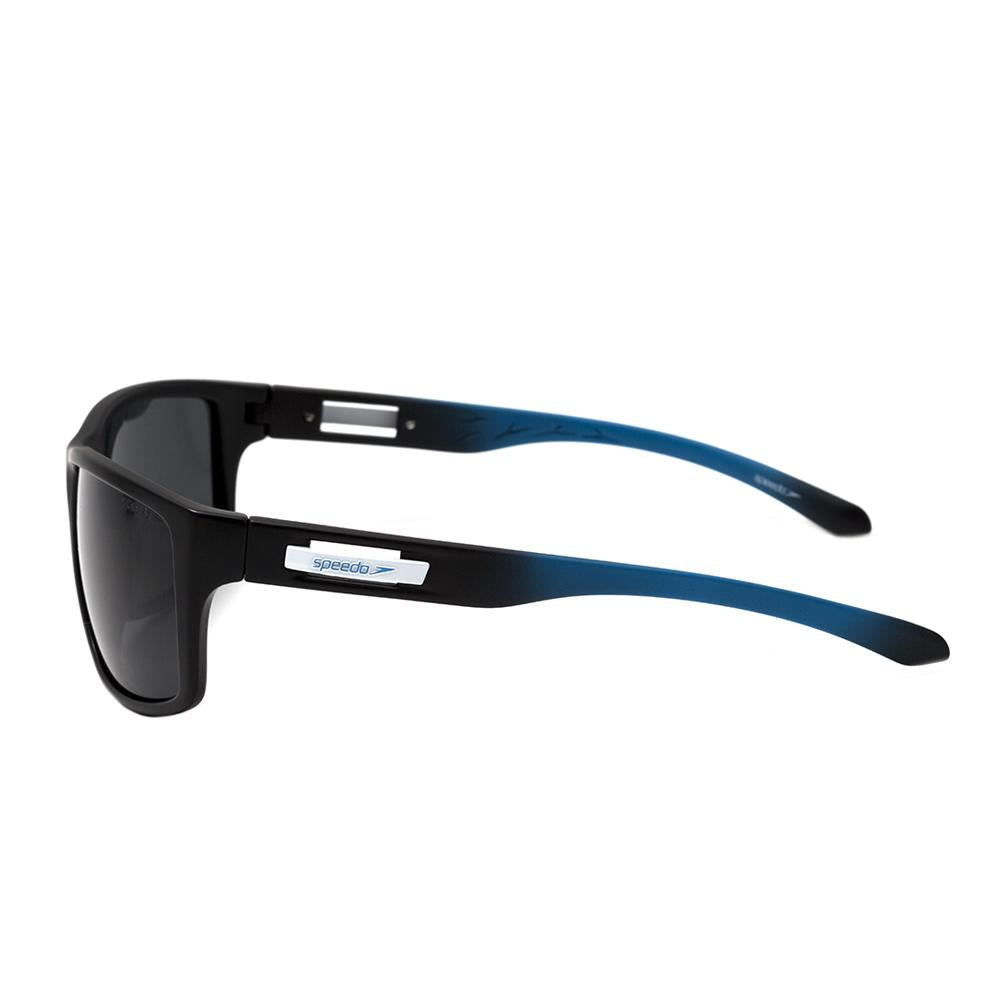 Óculos de Sol Speedo Hockey 2 D01 Preto e Azul Fosco / Preto Polarizado - 57 mm