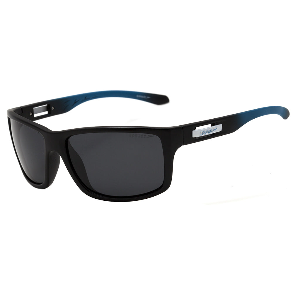 Óculos de Sol Speedo Hockey 2 A02 Preto Fosco / Verde Polarizado - Lente 5,7 cm