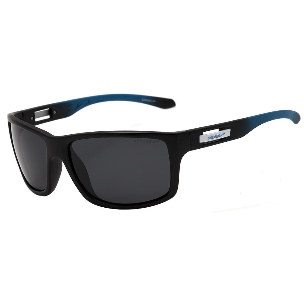 Óculos de Sol Speedo Hockey 2 D01 Preto e Azul Fosco / Preto Polarizado - 57 mm