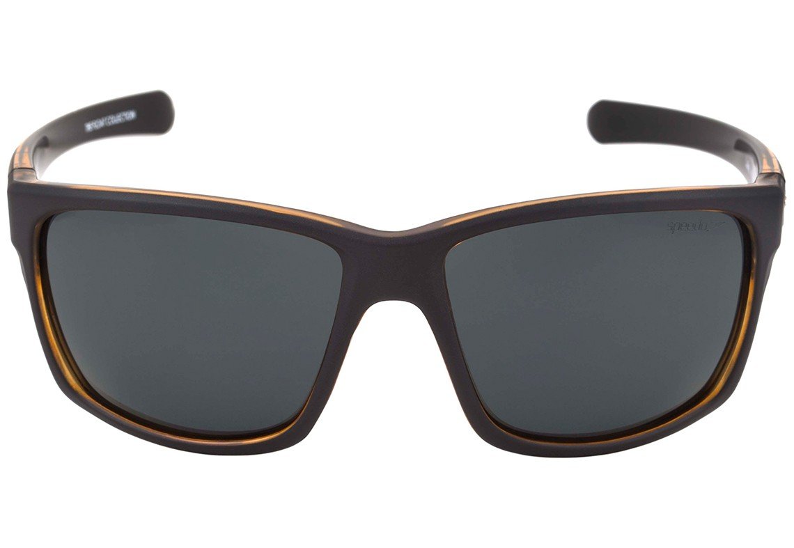 Óculos de Sol Speedo Lake The Float Collection A05 Preto Fosco E Amarelo Translúcido/ Preto Polarizado - 62 mm