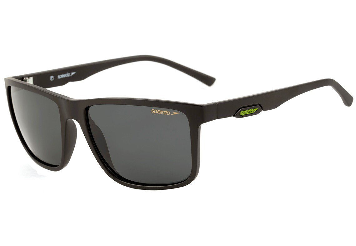 Óculos de Sol Speedo Off-Road A01 Preto Fosco/ Preto Polarizado - 59 mm
