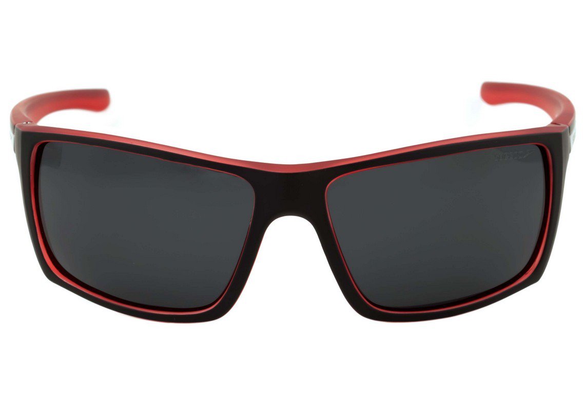 Speedo River A03 Preto E Vermelho Fosco/ Preto Polarizado - 60 mm - Sol