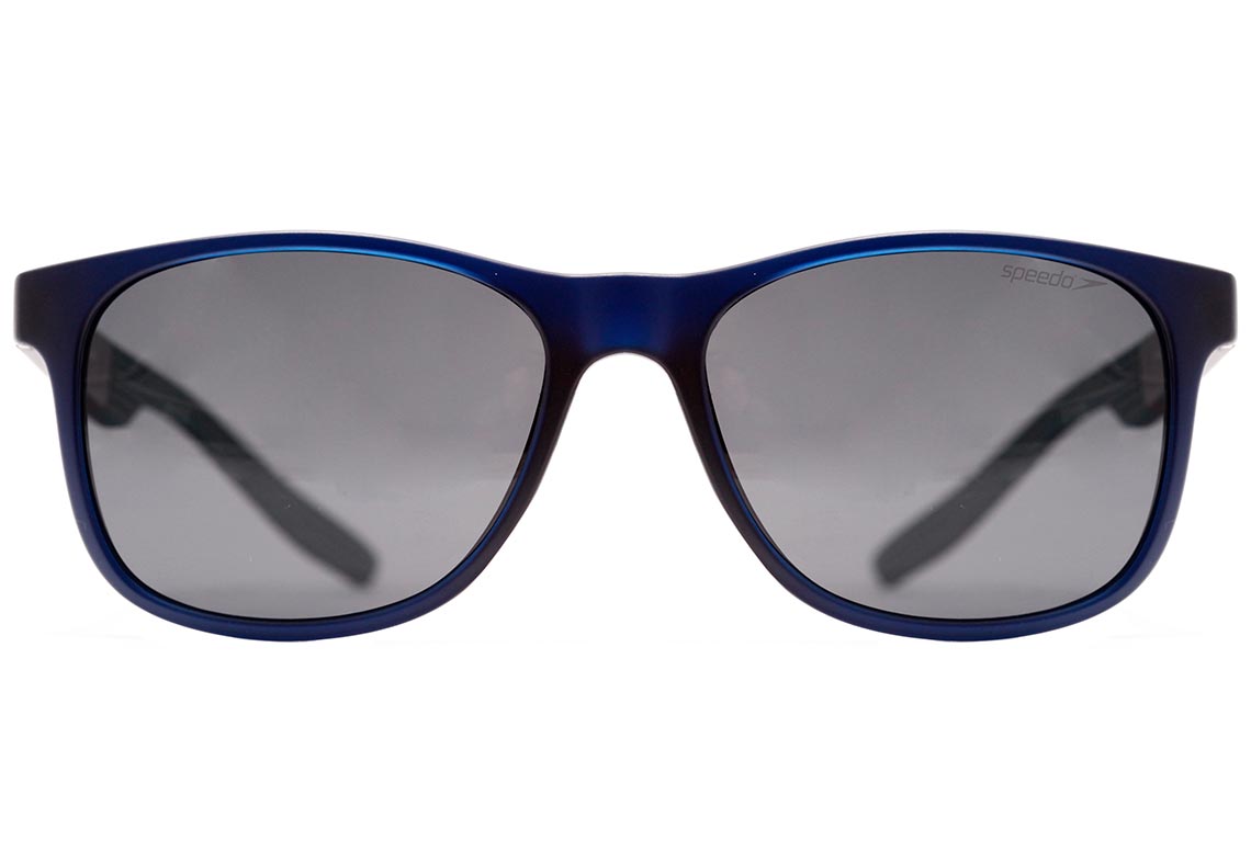 Óculos de Sol Speedo Sloan A01 Preto Fosco / Azul Espelhado Polarizado -- Lente 5,5 cm D01 Azul Translúcido Fosco/ Cinza Polarizado Lente 5,5 Cm