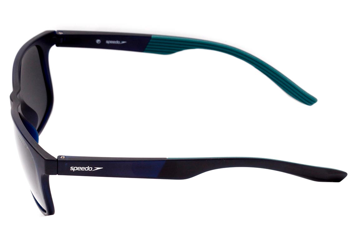 Óculos de Sol Speedo Sloan A01 Preto Fosco / Azul Espelhado Polarizado -- Lente 5,5 cm D01 Azul Translúcido Fosco/ Cinza Polarizado Lente 5,5 Cm