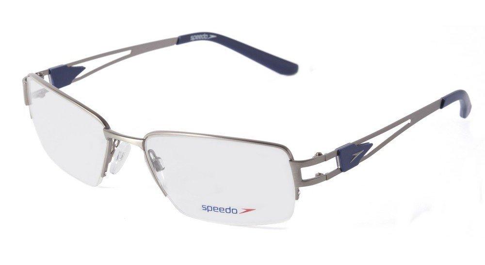 Óculos de Grau Speedo Sp 1290 02D Cinza Fosco E Azul - 55 mm
