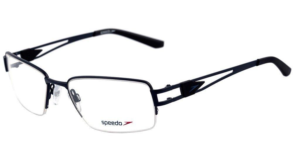 Óculos de Grau Speedo Sp 1290 06B Azul E Preto Fosco - 55 mm