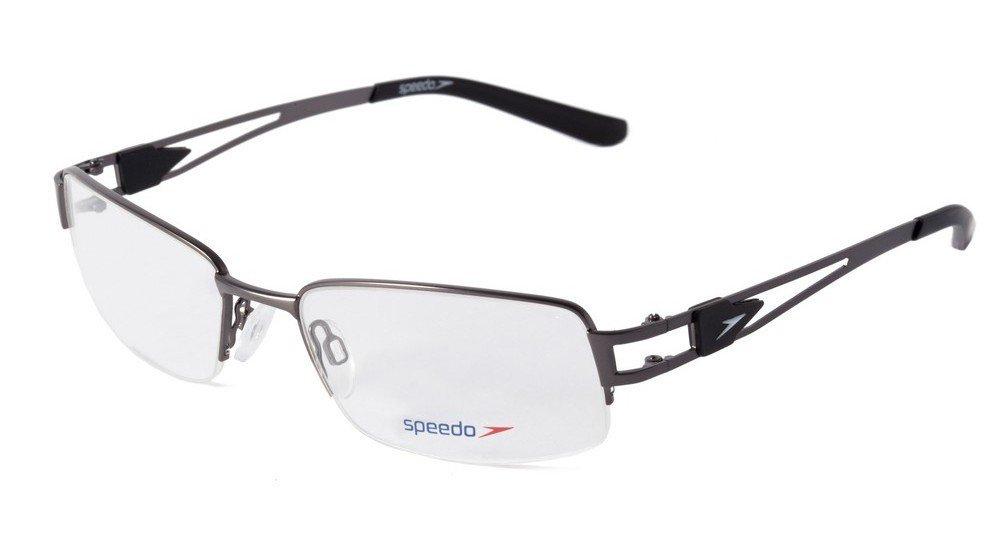 Óculos de Grau Speedo Sp 1291 02C Cinza E Preto Fosco - 54 mm