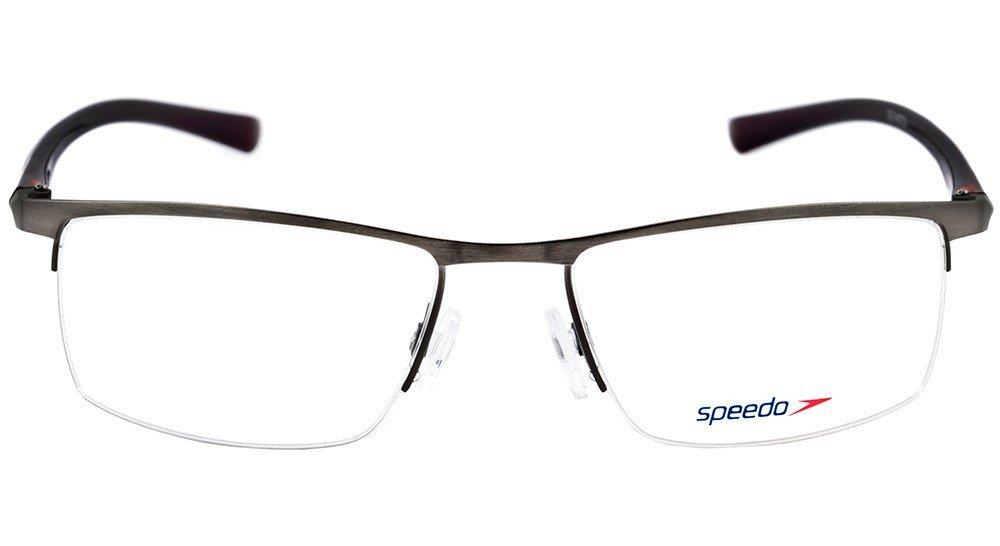 Óculos de Grau Speedo Sp 1299 02D Cinza Fosco E Preto Brilho - 55 mm