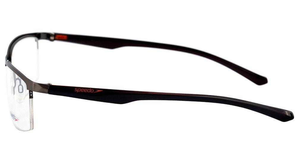 Óculos de Grau Speedo Sp 1299 02D Cinza Fosco E Preto Brilho - 55 mm