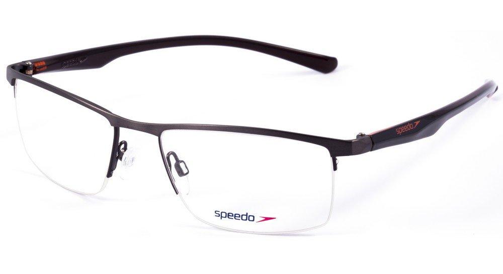 Óculos de Grau Speedo Sp 1299 02D Cinza Fosco E Preto Brilho - 55 mm
