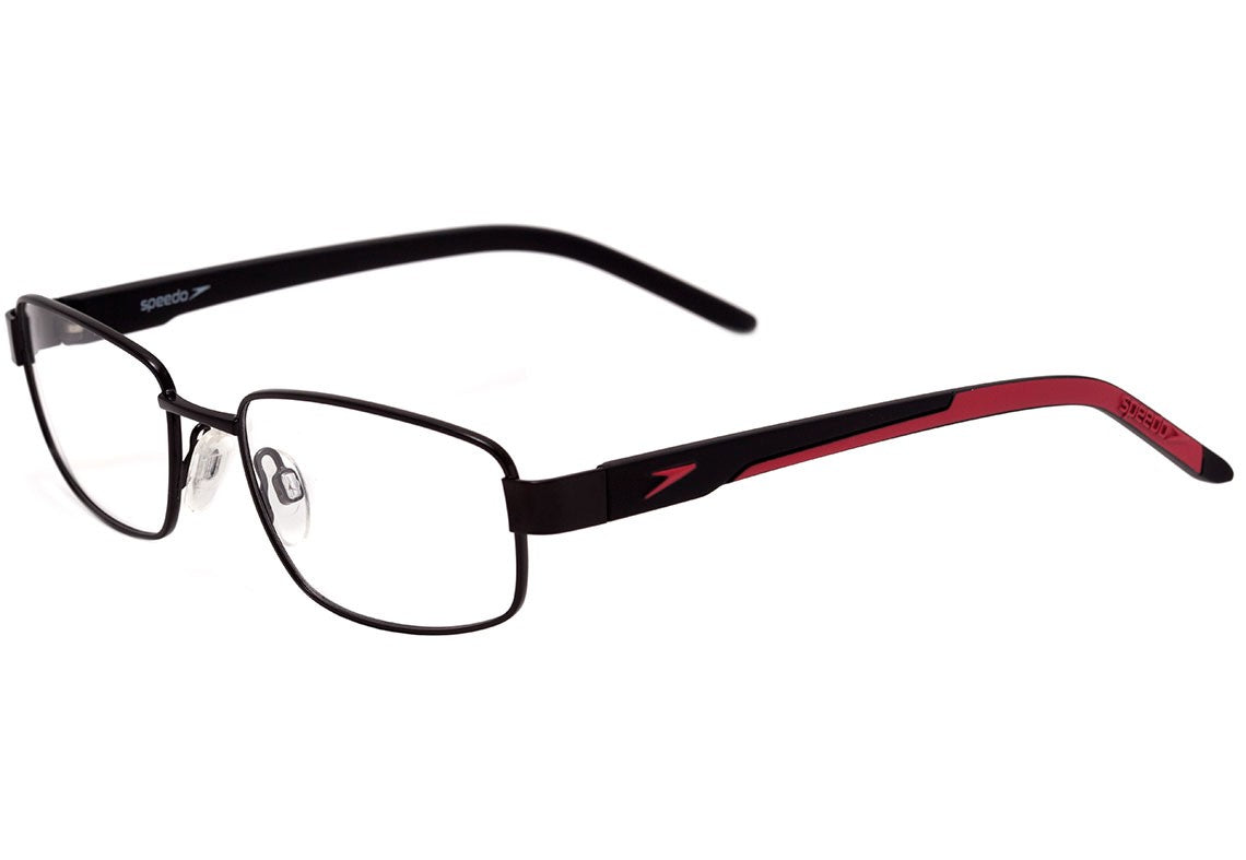 Óculos de Grau Speedo SP 1347 09B Preto Brilho Vermelho e Preto Fosco - 50 mm