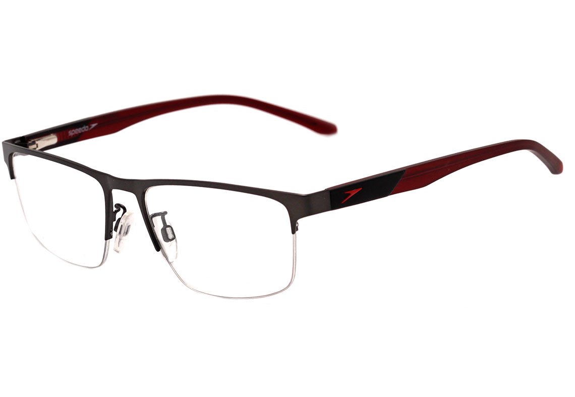 Óculos de Grau Speedo Sp 1368 02B Cinza Fosco 56 mm