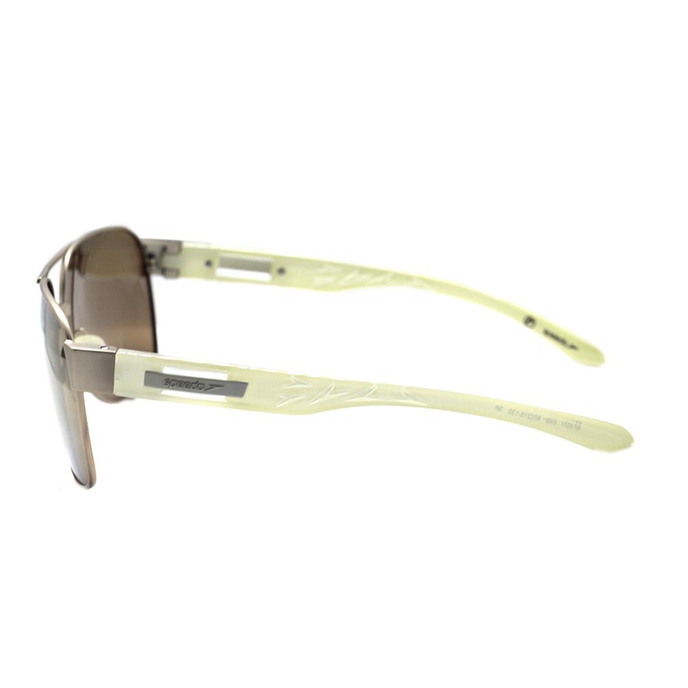 Speedo Sp 3031 04B Marrom e Branco Brilho/ Marrom 60 mm