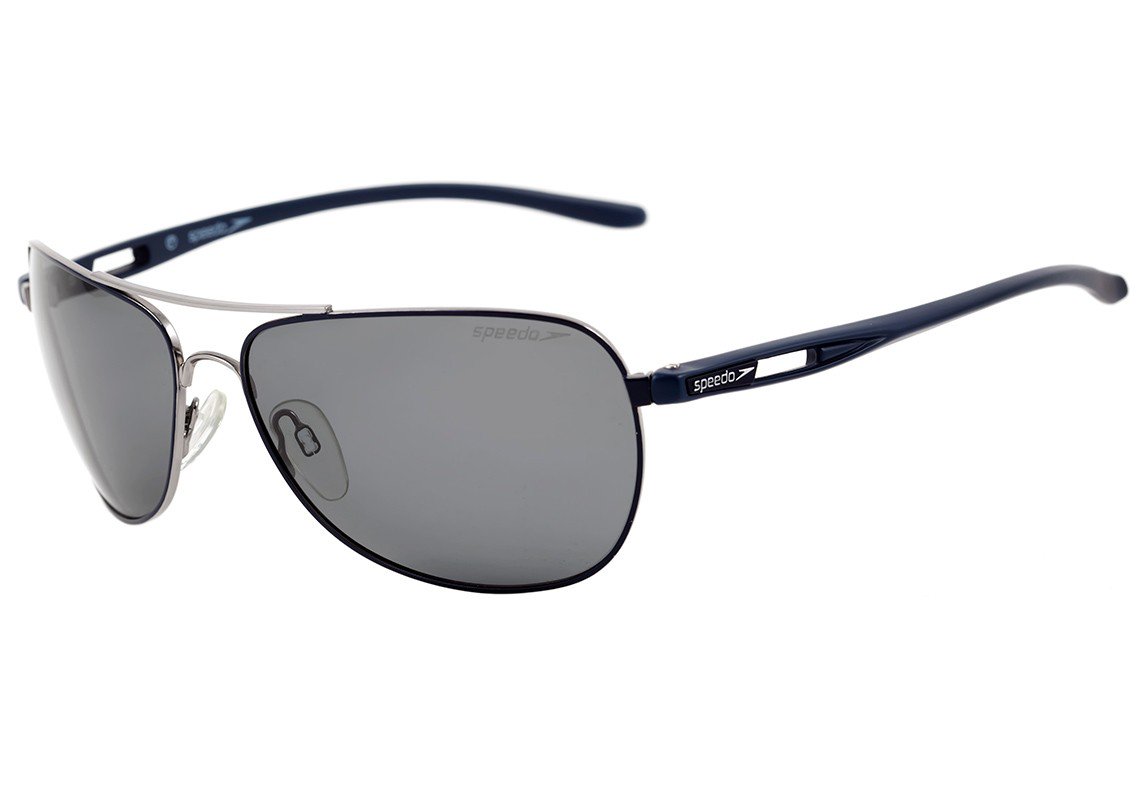 Óculos de Sol Speedo Sp 3049 02C Azul Brilho E Fosco/ Preto Polarizado - 62 mm