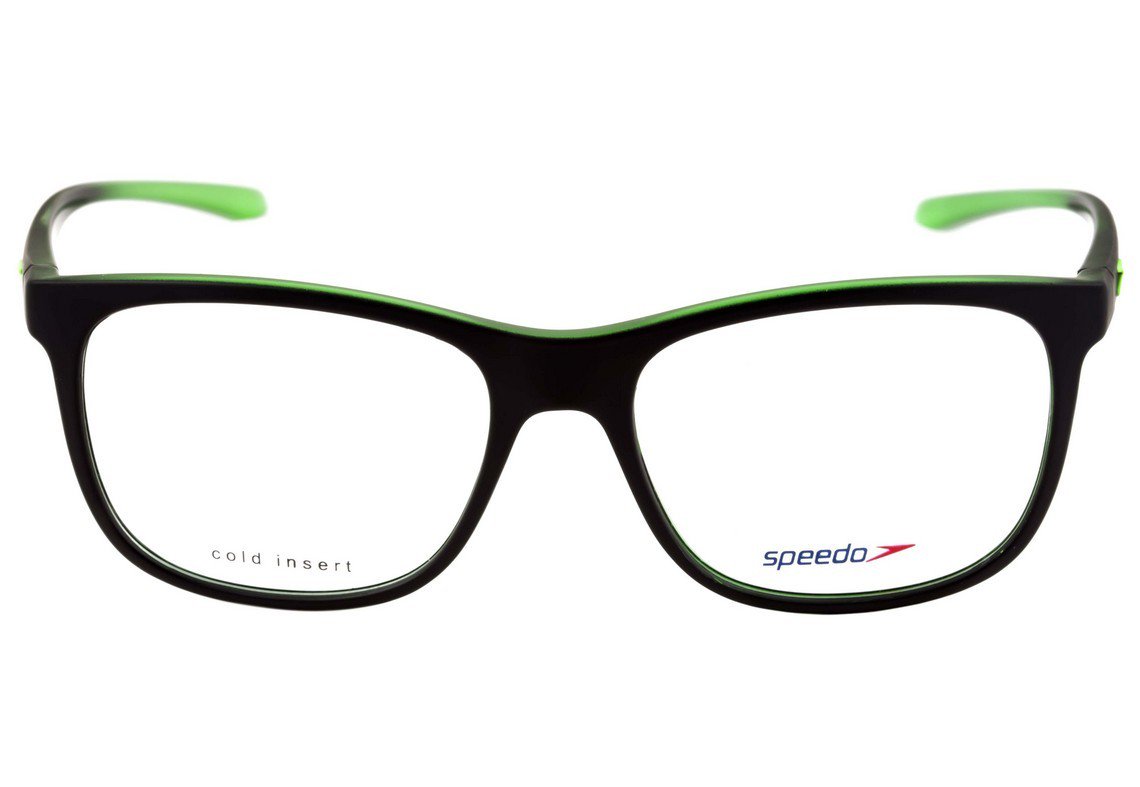 Speedo Sp 4011 A02 Preto E Verde Fosco - 54 mm