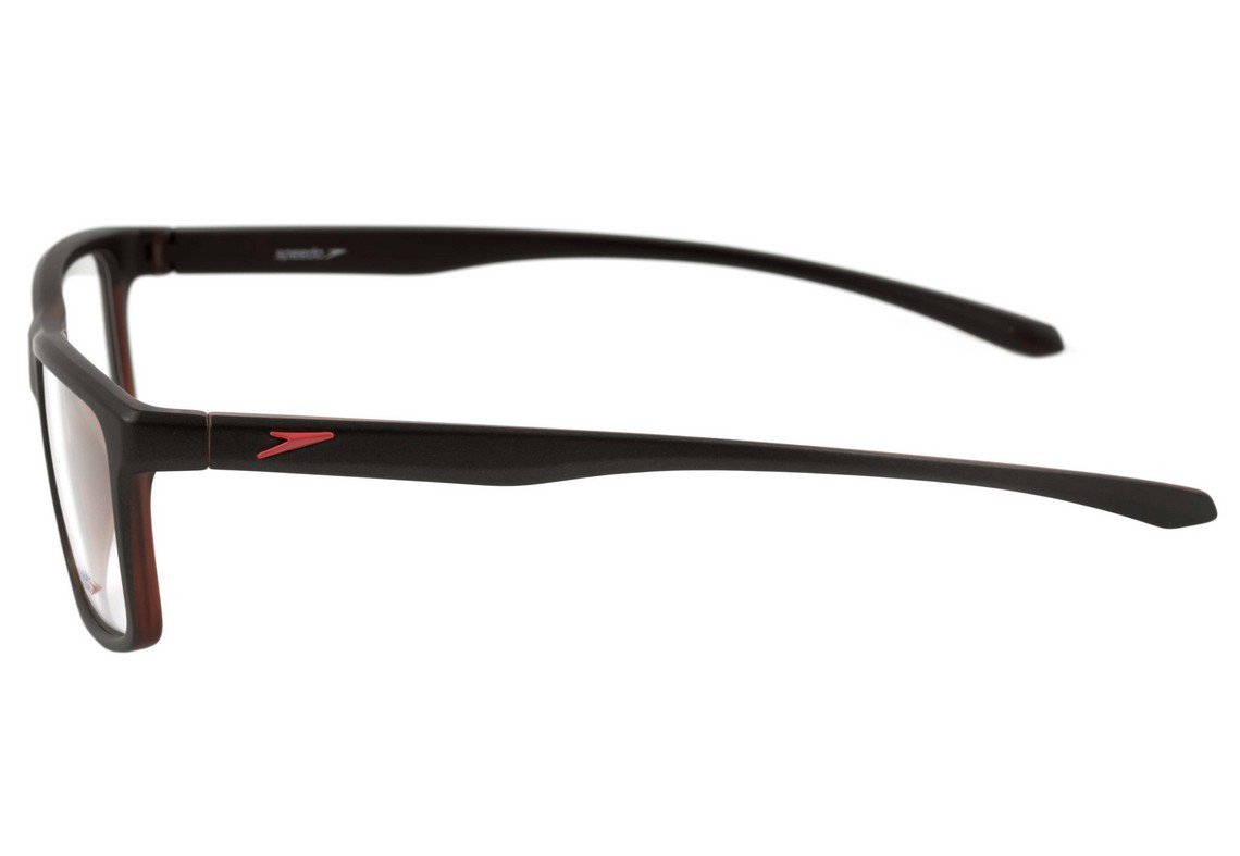 Speedo SP 4012 G21 Marrom Mesclado Fosco - Lente 5,5 cm H01 Cinza E Laranja Fosco - Lente 5,5 Cm