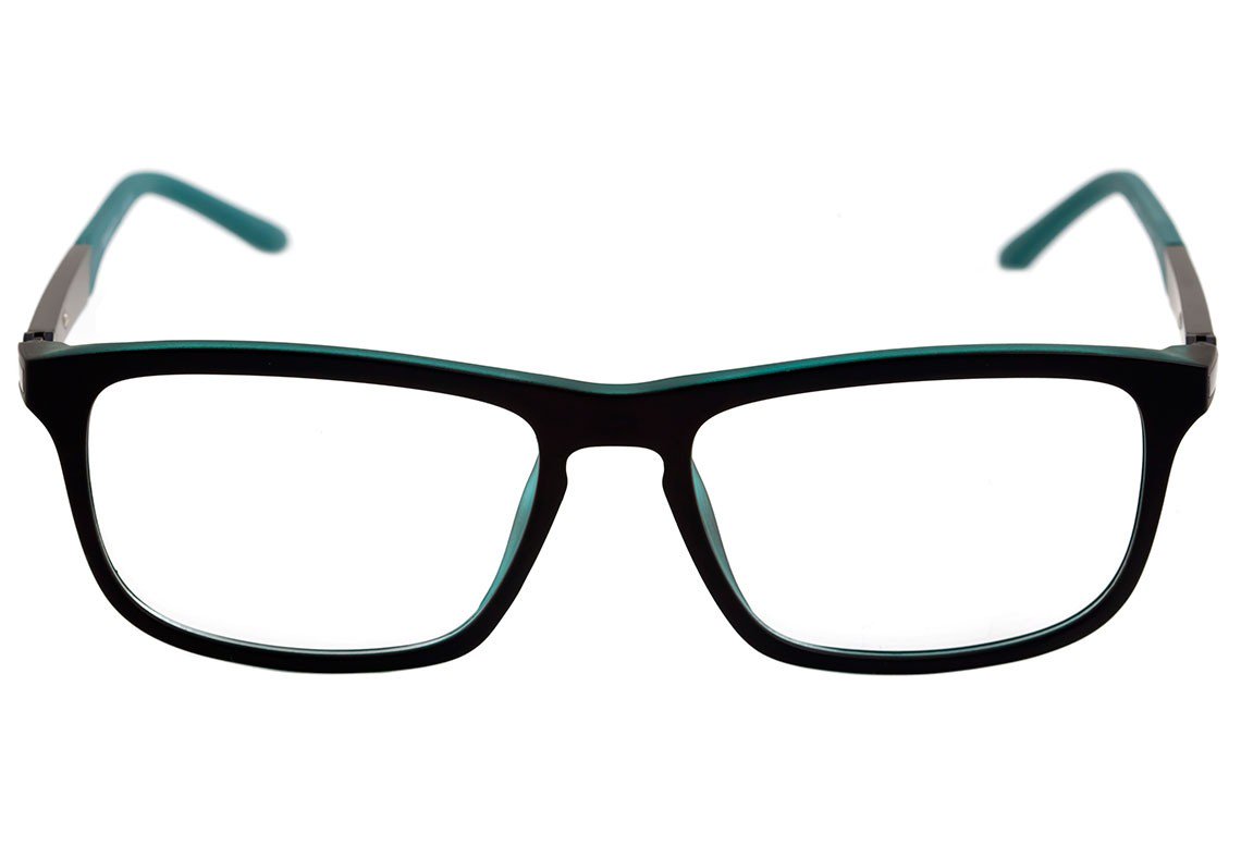 Óculos de Grau Speedo Sp 4046 A02 Preto E Verde Fosco - 55 mm